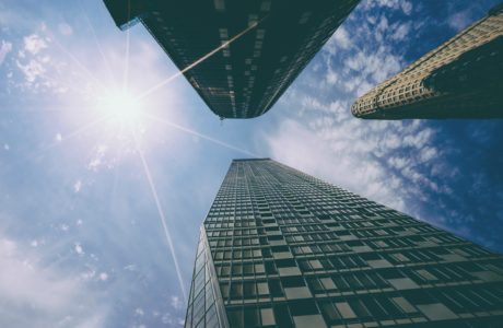 Skyline looking up, By Scott Webb on Unsplash